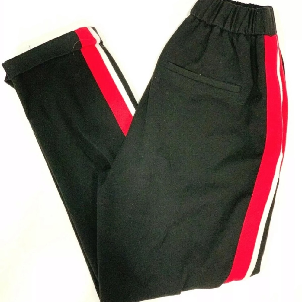 ZARA Trafaluc Black Side Striped Jogging/Trouser S